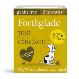 Forthglade Grain Free Complementary Wet Dog Food 90% Just Chicken 395g
