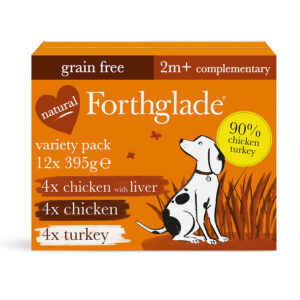 Forthglade Grain Free Complementary Dog 90% Variety Multipack Poultry 12x395g