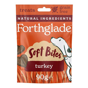 Forthglade Dog Treats Natural Soft Bites Turkey 90g