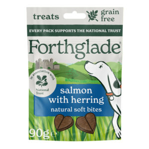 Forthglade Grain Free Dog Treats Soft Bites Salmon & Herring 90g