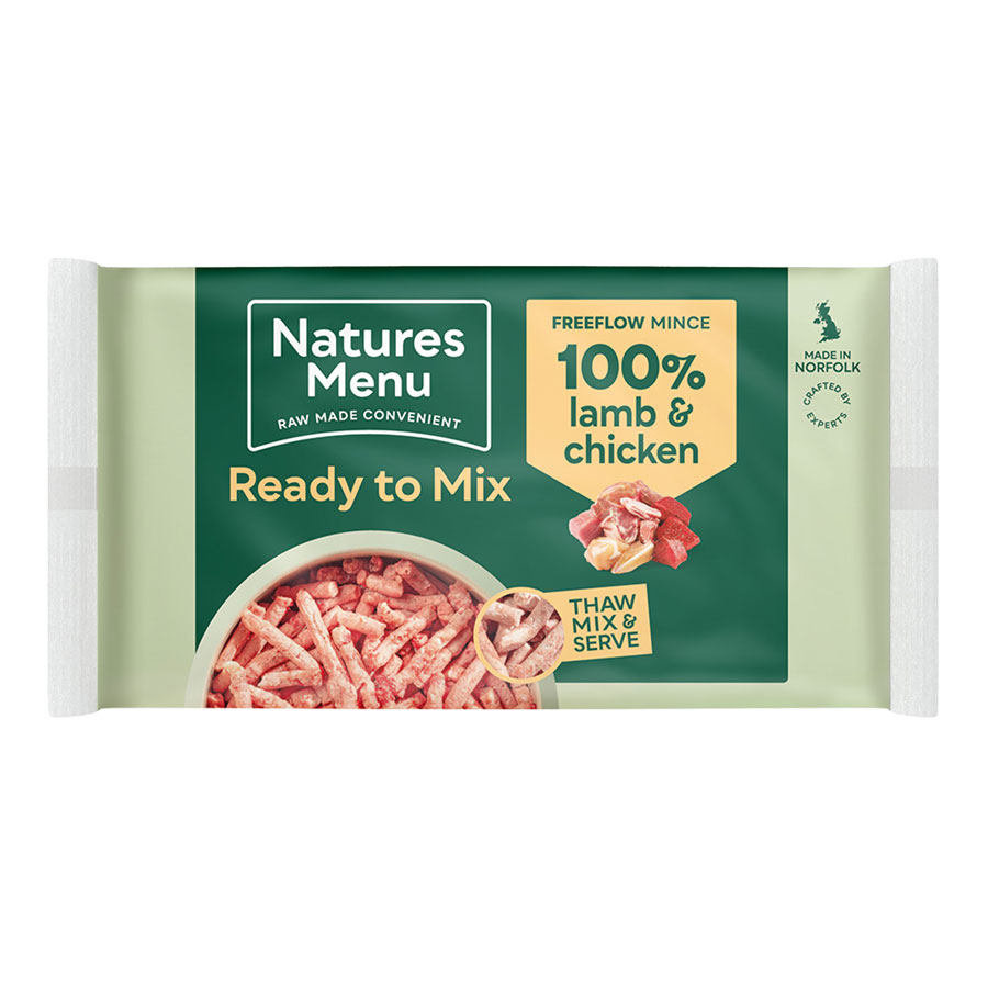 Natures Menu Natural Free Flow Frozen Lamb & Chicken 2kg