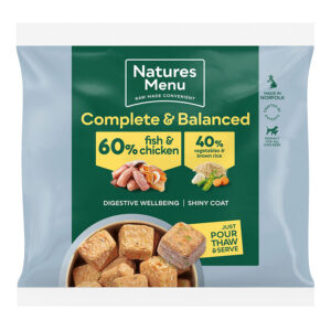 Natures Menu Dog 60/40 Fish & Chicken Nuggets 1kg