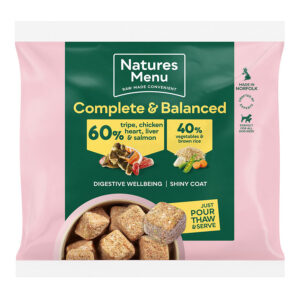 Natures Menu Dog 60/40 Tripe/Chicken/Heart/Liver/Salmon Nuggets  1kg