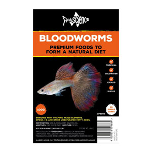 Monkfield Nutrition Blister Pack Frozen Bloodworm 100g