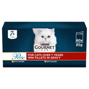 Gourmet Perle Complete Adult Cat Food Senior 7+ in Gravy 60 x 85g