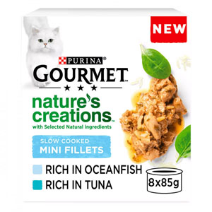 Gourmet Nature's Creations Complete Adult Cat Multipack Ocean Fish & Tuna 8x85g