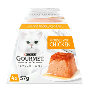 Gourmet Revelations Mousse Complete Cat Food Chicken 4x57g