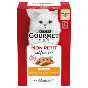 Gourmet Mon Petit Intense Complete Adult Cat Pouch Duck, Chicken & Turkey  6x50g