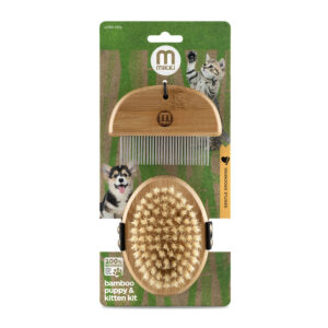 Mikki Bamboo Puppy & Kitten Grooming Kit