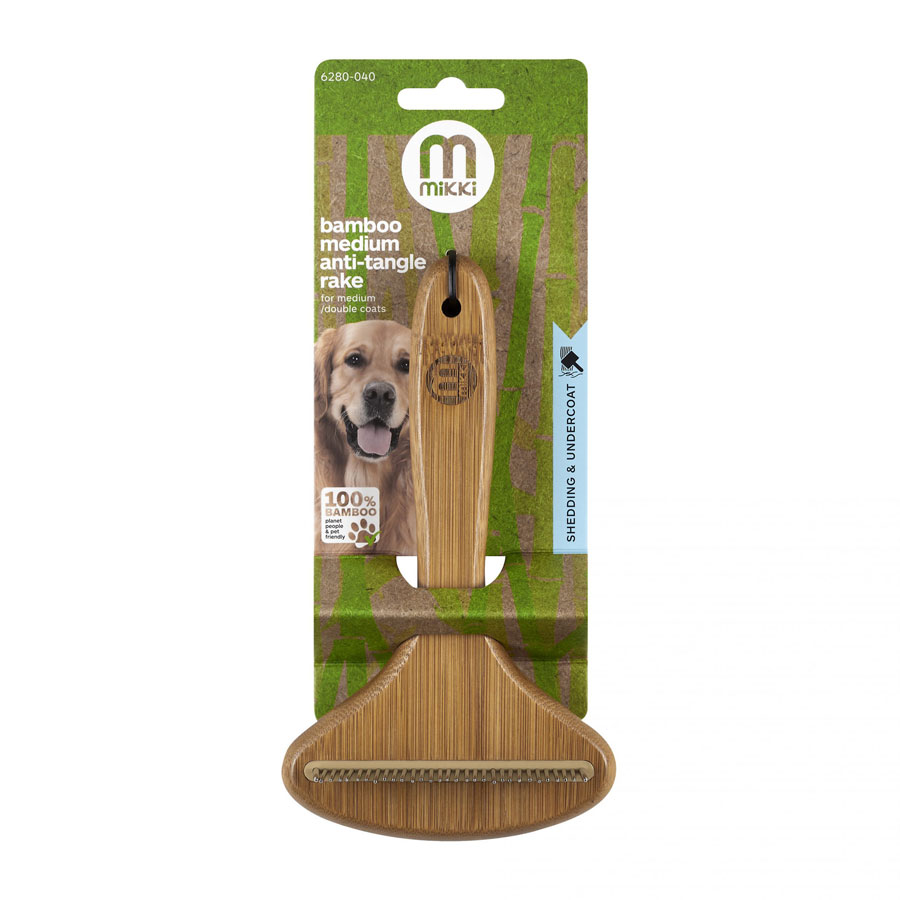 Mikki Bamboo Anti-Tangle Rake Medium
