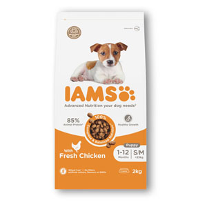 IAMS Complete Dry Dog Food Puppy Small & Medium Breed Chicken
