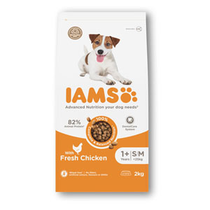 IAMS Complete Dry Dog Food Adult Small & Medium Breed Chicken