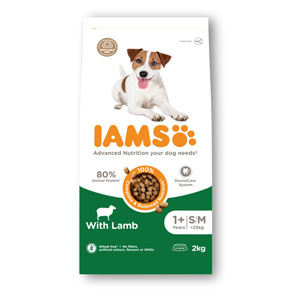 IAMS Complete Dry Dog Food Adult Small & Medium Breed Lamb