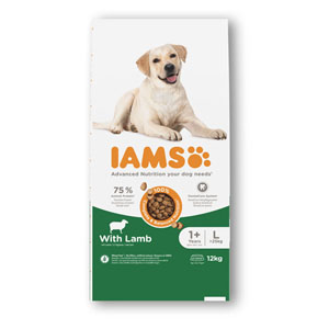IAMS Complete Dry Dog Food Adult Large Breed Lamb 12kg