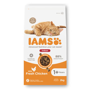 IAMS Complete Cat Food Adult Indoor Chicken 2kg