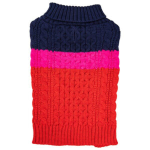 Sotnos Jumper Colour Block Red & Pink