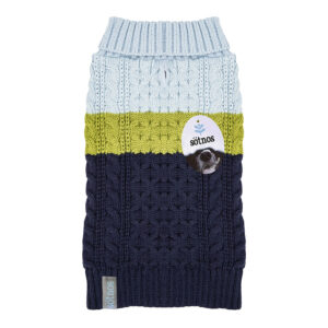 Sotnos Jumper Colour Block Blue & Green
