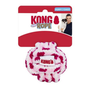 KONG Puppy Rope Ball Dog Toy Large
