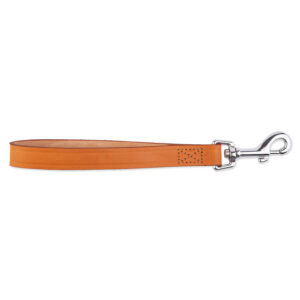 Ancol Leather Handle c/w Trigger Hook  Tan