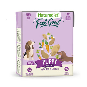 Naturediet Feel Good Complete Wet Dog Food Puppy Chicken & Lamb 390g