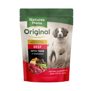 Natures Menu Complete Wet Dog Food Pouch Beef & Tripe 300g