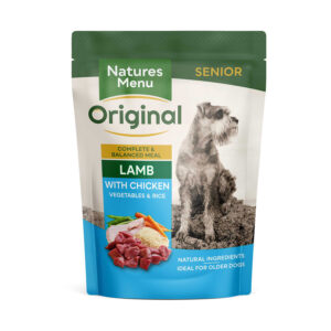 Natures Menu Complete Wet Dog Food Pouch Senior Lamb & Chicken 300g