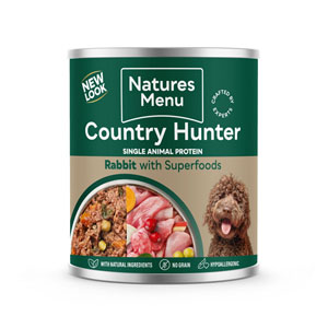 Country Hunter Complete Wet Tinned Dog Food 80% Rabbit & Superfoods 600g