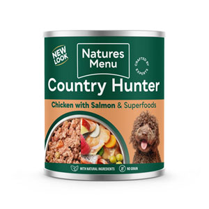 Country Hunter Complete Wet Tinned Dog 80% Chicken with Salmon & Superfoods 600g