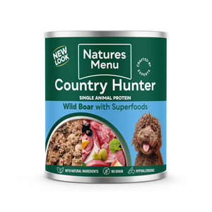 Country Hunter Complete Wet Tinned Dog Food 80% Wild Boar & Superfoods 600g