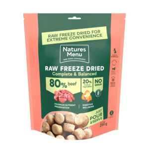 Natures Menu Complete Raw Freeze Dried Dog Food Beef