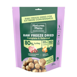 Natures Menu Complete Raw Freeze Dried Dog Food Turkey