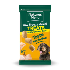 Natures Menu Freeze Dried Dog Treats Chicken Bites  15g
