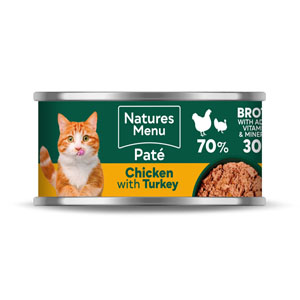 Natures Menu Complete Wet Cat Food Tin Adult Chicken & Turkey 85g
