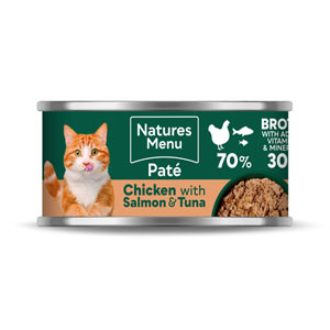 Natures Menu Complete Wet Cat Food Tin Adult Chicken, Salmon & Tuna 85g