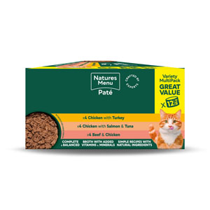Natures Menu Complete Wet Cat Food Tins Adult Multipack 12x85g
