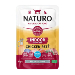 Naturo Indoor/Sterilised Pouch Chicken Pate 85g