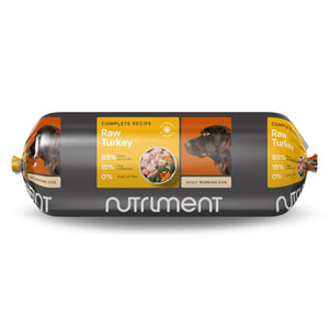 Nutriment Complete Frozen Raw Food Chub Adult Dog Turkey 1.4kg