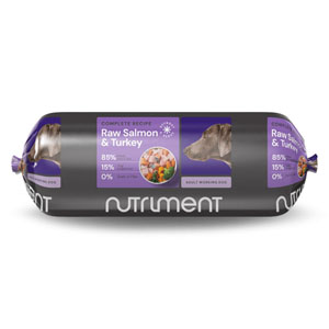 Nutriment Complete Frozen Raw Food Chub Adult Dog Salmon & Turkey 1.4kg