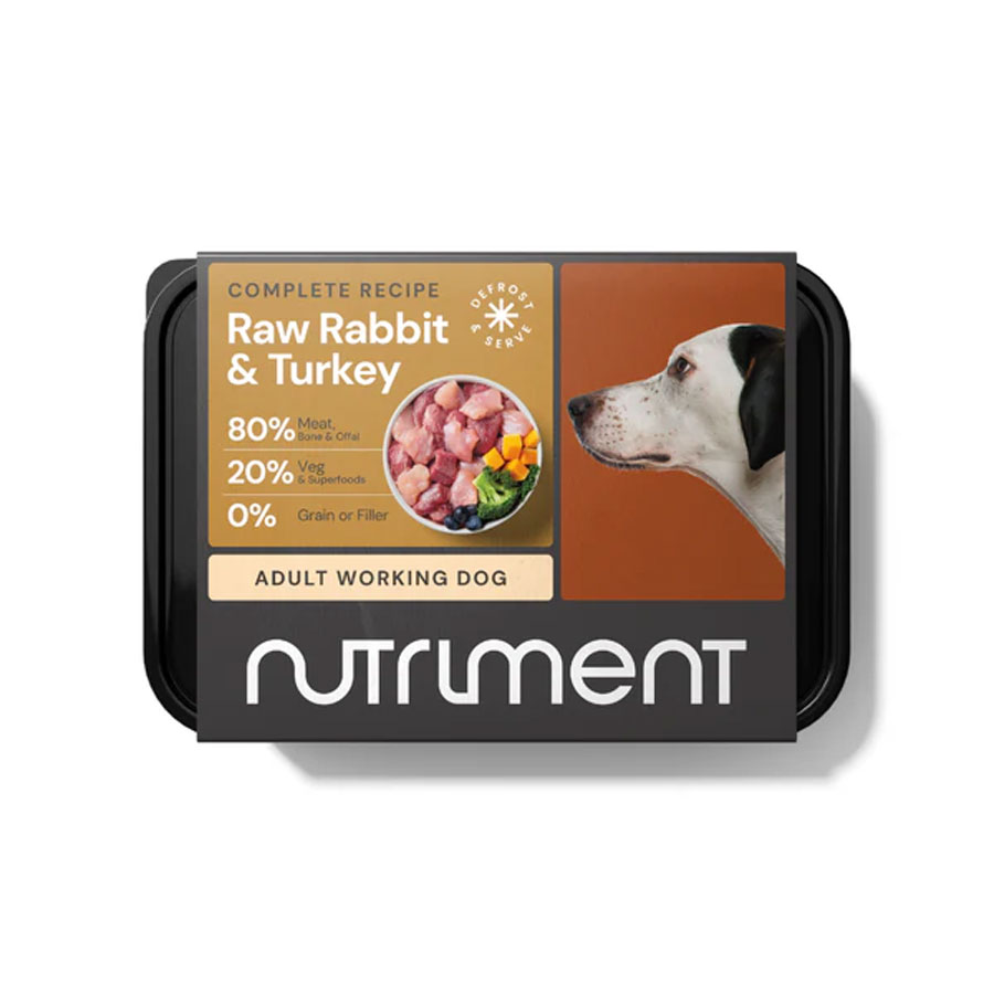Nutriment Complete Raw Dog Food Rabbit & Turkey 500g