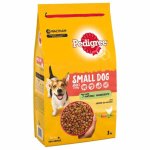 Pedigree Complete Dry Dog Food Adult Small Dog Poultry 3kg