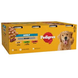 Pedigree Complete Wet Dog Food Cans in Loaf Mixed Pack 12 x 400g