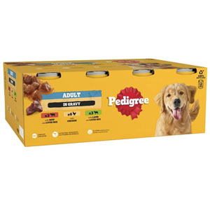 Pedigree Complete Wet Dog Food Cans in Gravy Mixed Pack  12 x 400g