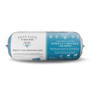 Pets Love Fresh Frozen Complete Dog Food Puppy Chicken  600g