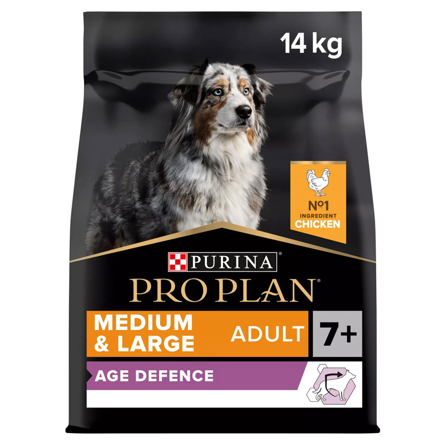 Pro Plan Complete Dry Dog Food Adult Medium & Large 7+ Chicken 14kg