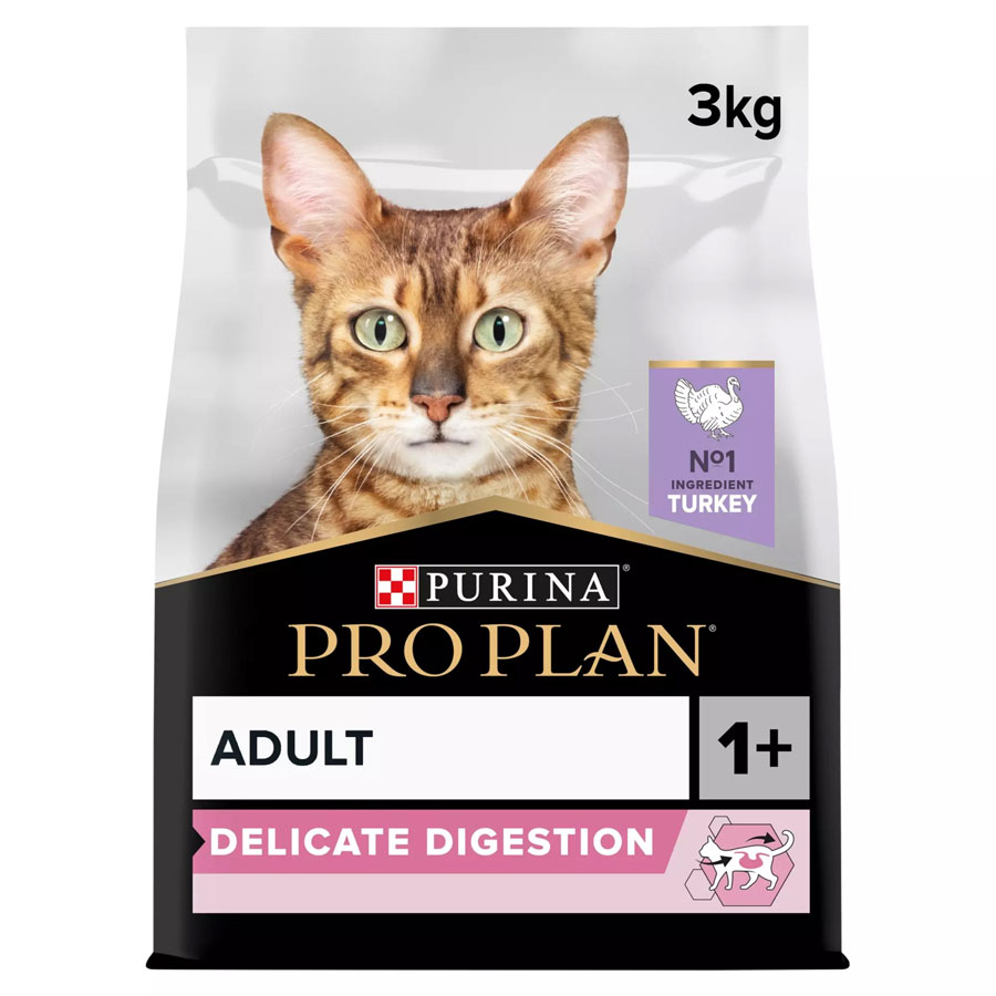 Pro Plan Complete Dry Cat Food Adult 1+ Delicate Digestion Turkey 3kg