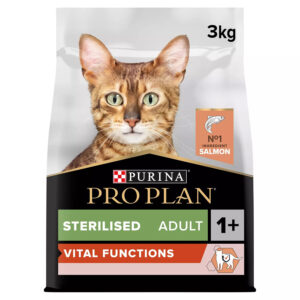 Pro Plan Complete Dry Cat Food Sterilised Adult 1+ Salmon 3kg
