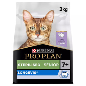 Pro Plan Complete Dry Cat Food Sterilised Senior 7+ Turkey 3kg