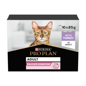 Pro Plan Complete Wet Cat Food Delicate Digestion Turkey 10x85g