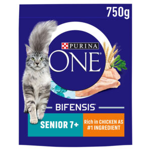 Purina ONE Complete Dry Cat Food Senior 7+ Chicken