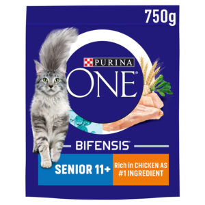 Purina ONE Complete Dry Cat Food Senior 11+ Chicken
